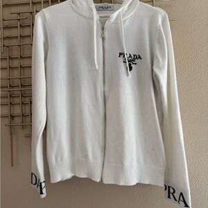Prada knit hoodie